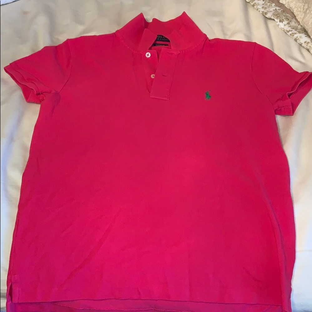 Woman’s Ralph Lauren Polo pink shirt size medium